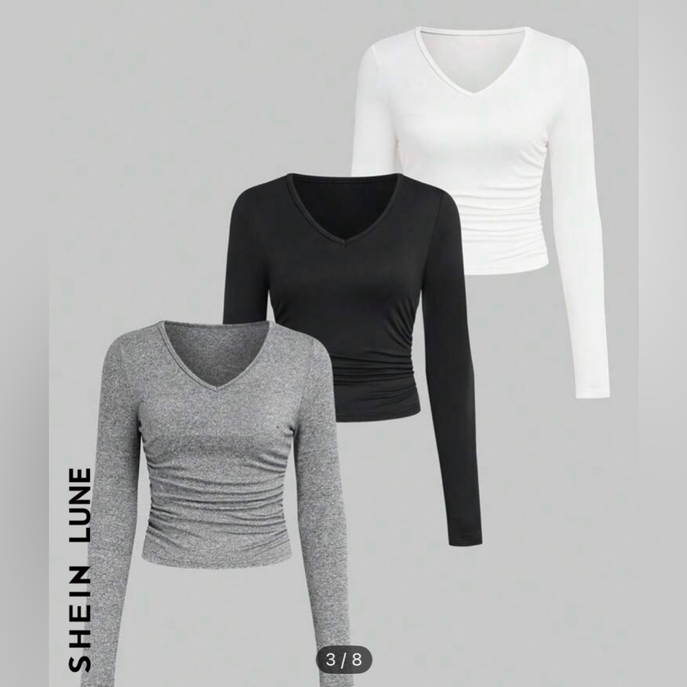 Set of 3 V-Neck Tops
